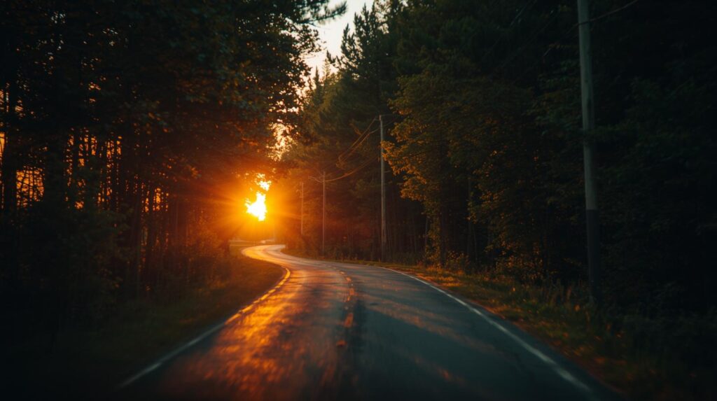 para além da curva da estrada